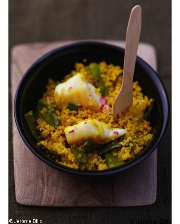 Couscous de quinoa poisson pour 6 personnes Recettes Elle à Table