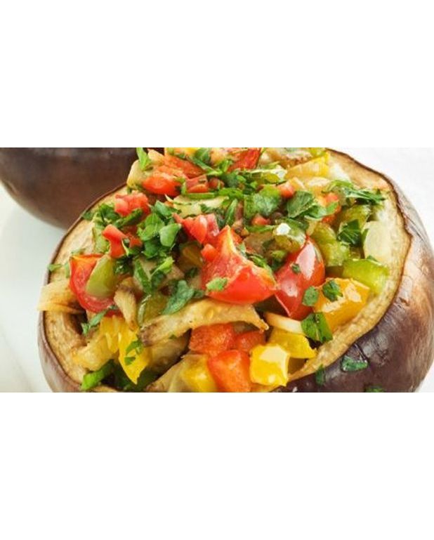 Aubergines sans huile pour 1 personne Recettes Elle à Table