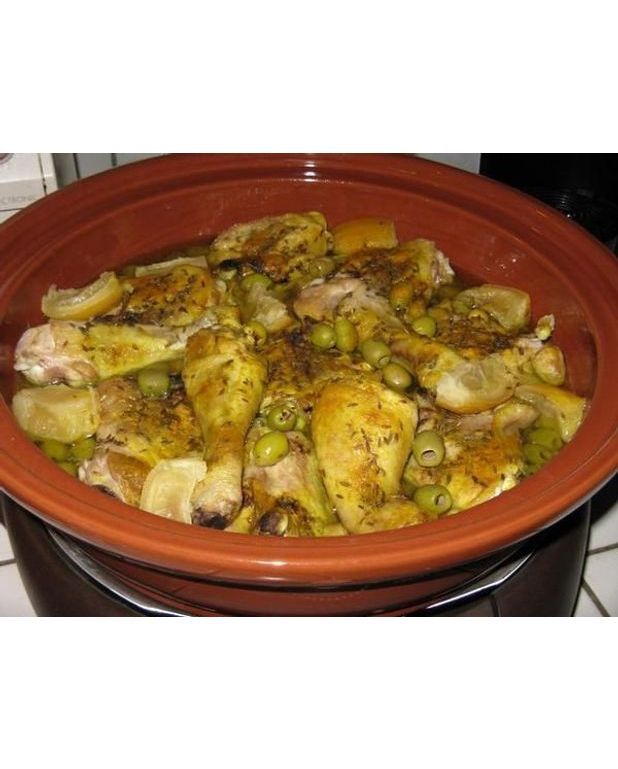 Tajine de poulet aux olives vertes pour 4 personnes Recettes Elle à Table