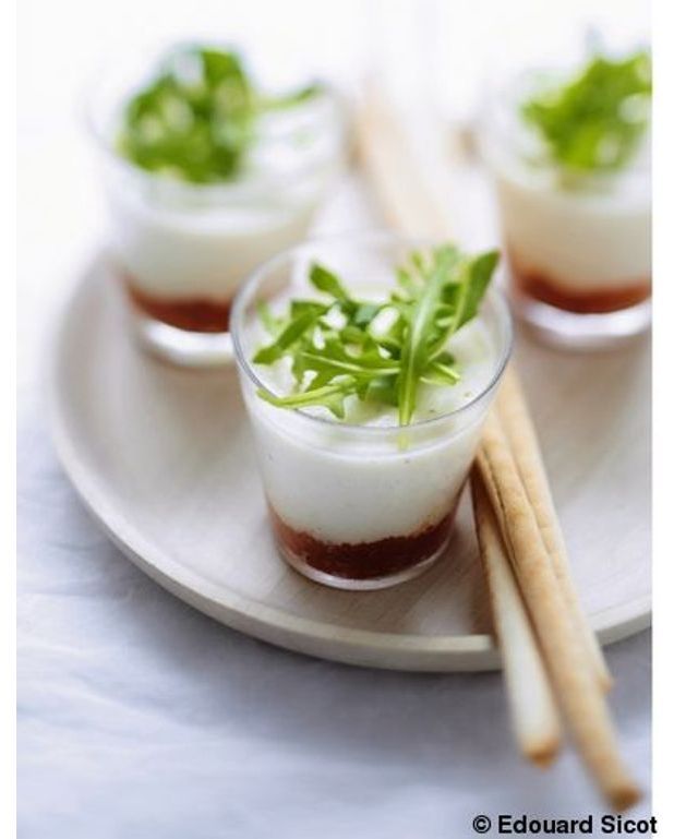 Panna cotta au parmesan pour 4 personnes Recettes Elle à Table