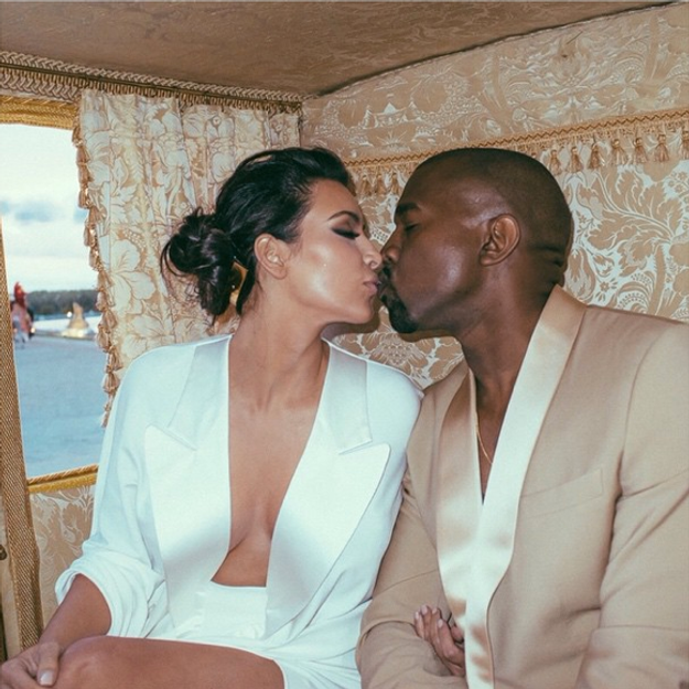 Kim Kardashian fête son année de mariage avec Kanye West sur Instagram