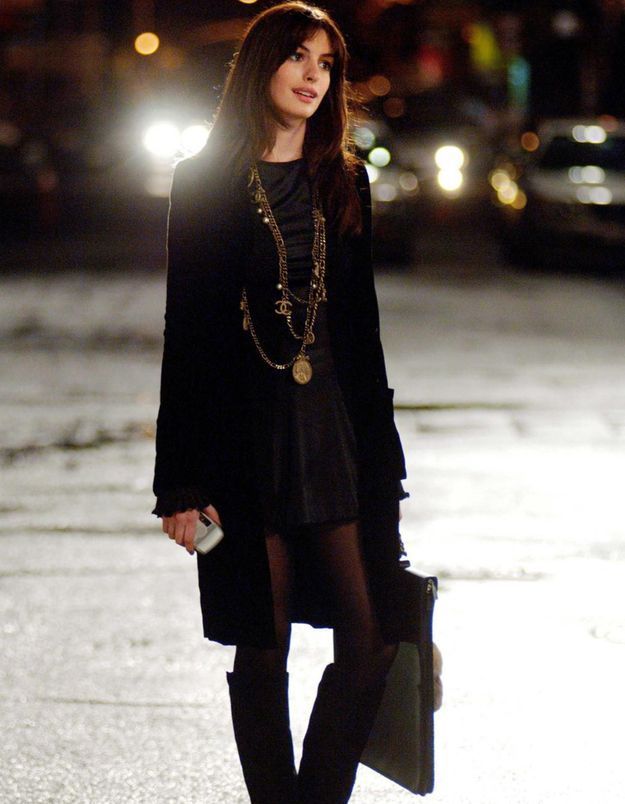 anne hathaway chanel boots