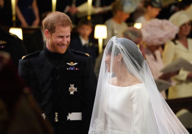 PHOTOS \u2013 Mariage du prince Harry et Meghan Markle sourires complices et regards tendres,