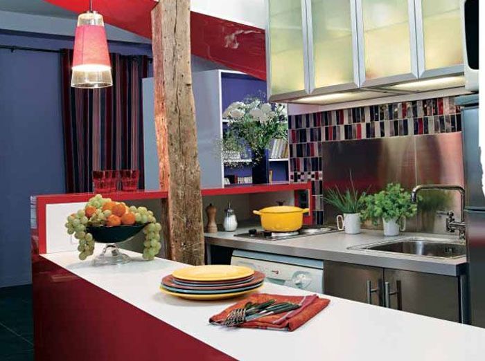 7 cuisines ouvertes bien intégrées elle décoration Deco cuisine avec table intégrée