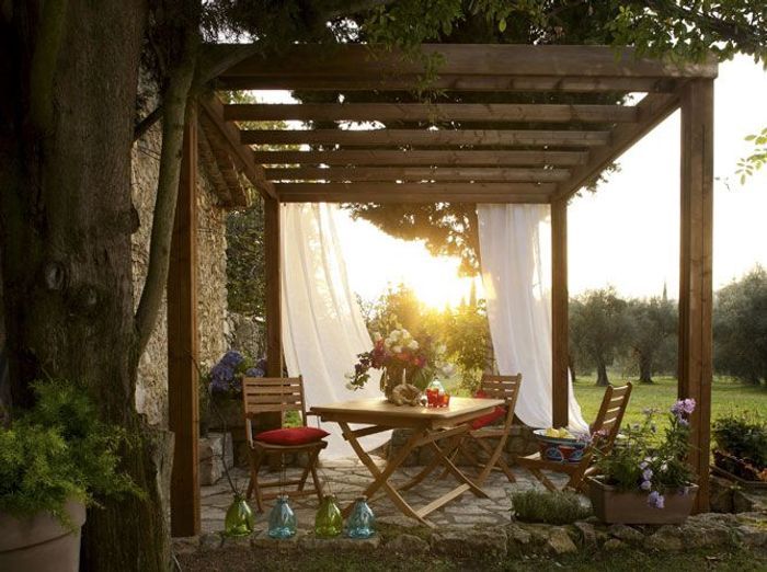 20 pergolas pour se protéger du soleil elle décoration Pergola alu castorama
