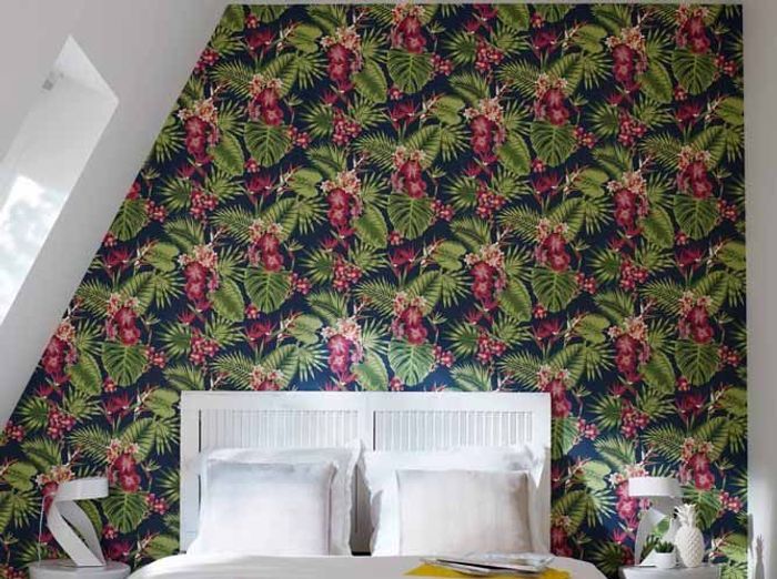 Succomberez vous à la tendance tropicale ? elle décoration Papier peint motif tropical