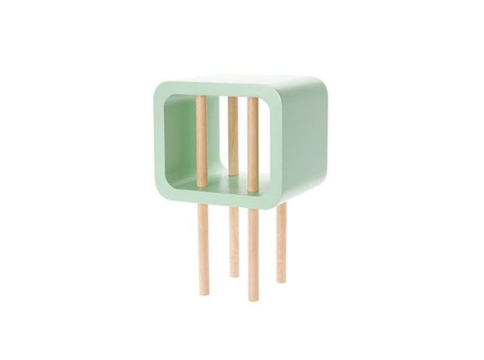 table de chevet verte