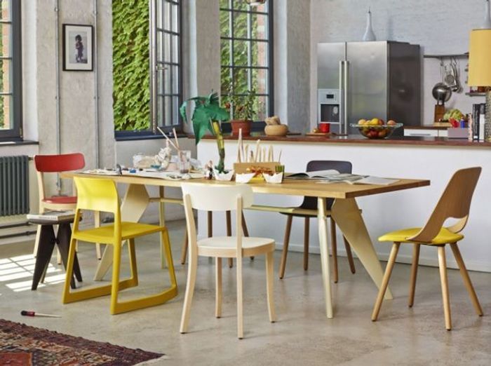 25 astuces pour apporter une touche de couleur à votre cuisine ... Couleur cuisine de table désign