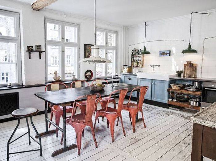 25 astuces pour apporter une touche de couleur à votre cuisine ... Couleur cuisine de table désign