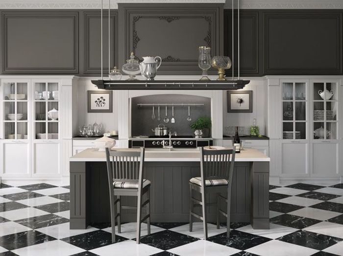 Craquez pour une cuisine grise elle décoration Cuisine contemporaine grise