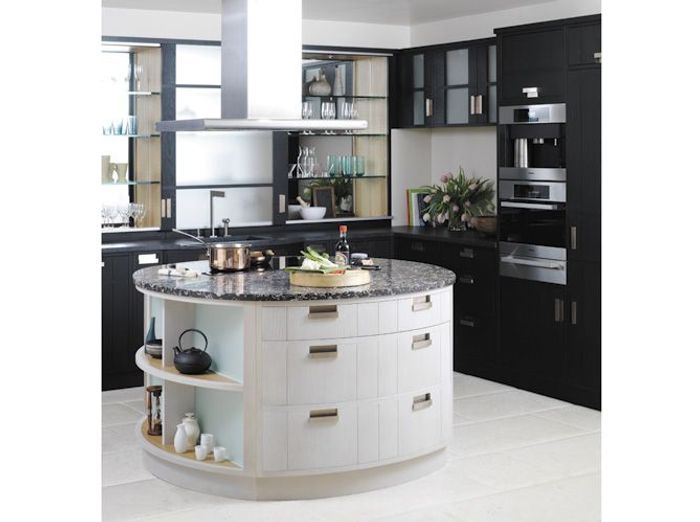 Noir et blanc habillent la cuisine ! elle décoration De décor Plan cuisine Travail