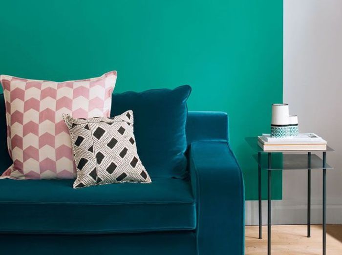 Quelles couleurs associer avec le vert ? elle décoration Chambre bleu canard