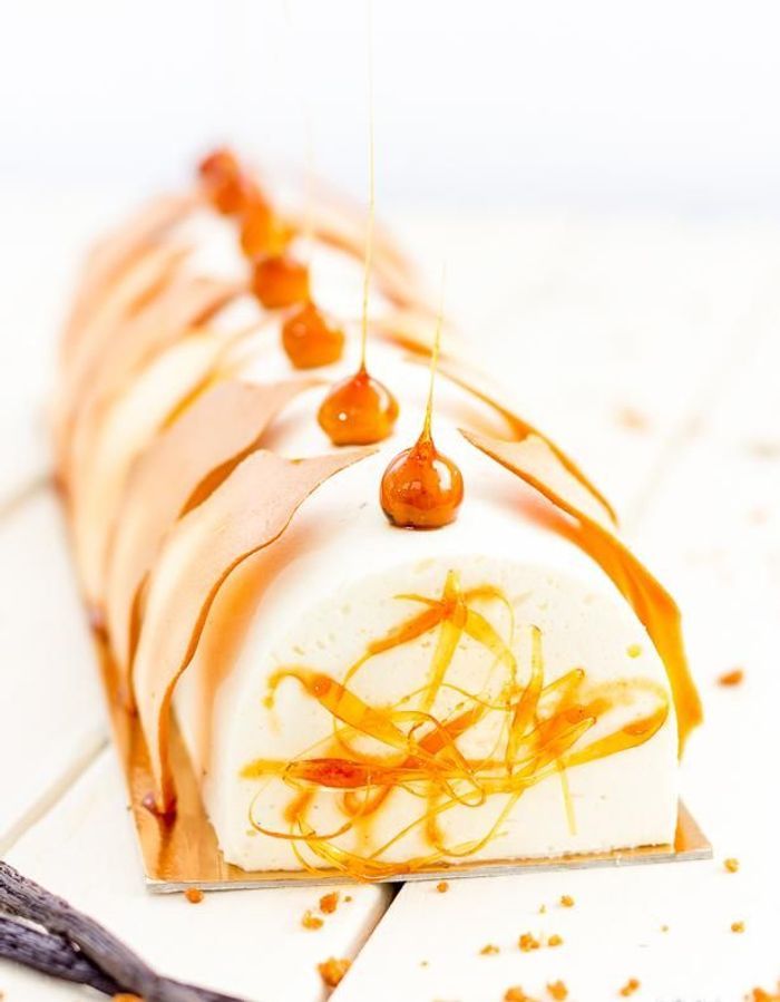 Décoration bûche de Noël caramel - Comment décorer sa ...